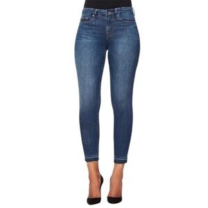 Good American Good Legs skinny jeans high waist raw released hems size 4 / 27